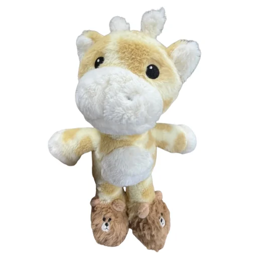 Peluche jirafa con pantuflas